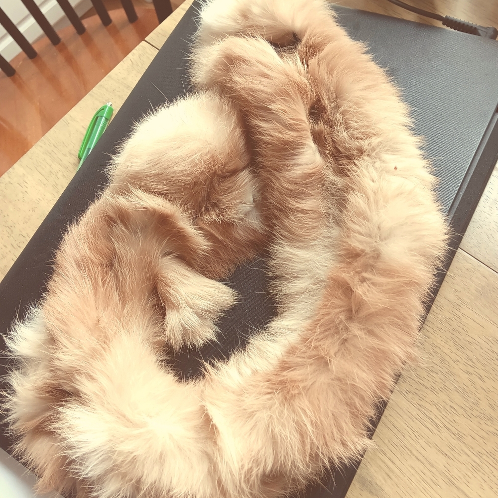 Vintage valerie stevens rabbit fur collar